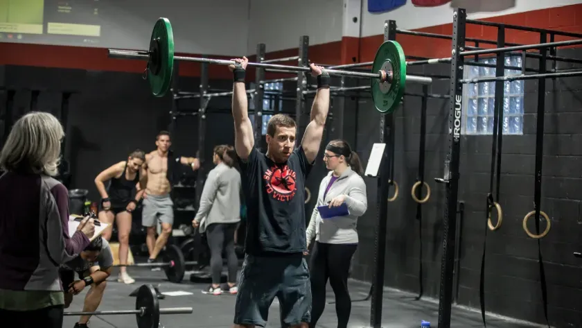 Member competing in CrossFit Open